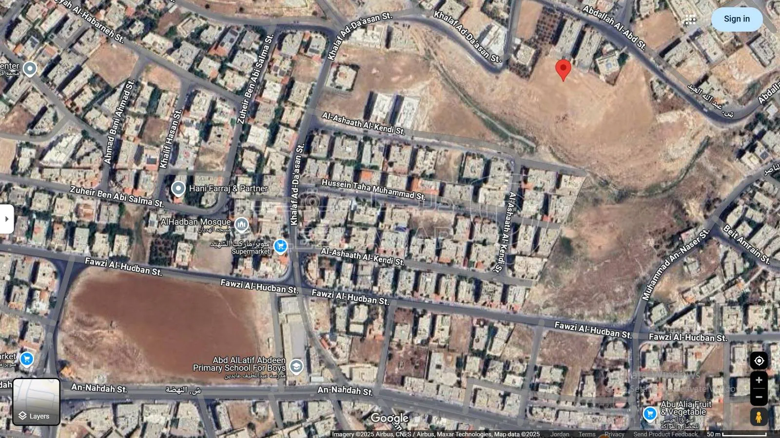 أرض في أرض سكنية للبيع في طبربور – حي أم العقارب، عمان - 200,000 دأ - صورة 1